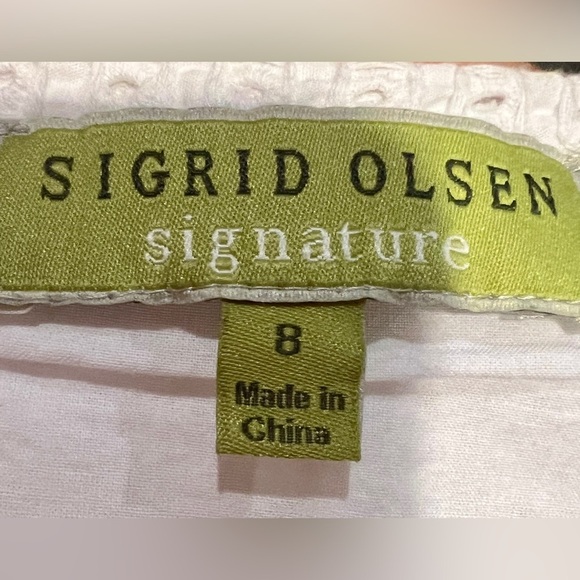 Sigrid Olsen Signature size 8 white eyelet skirt - Picture 4 of 9